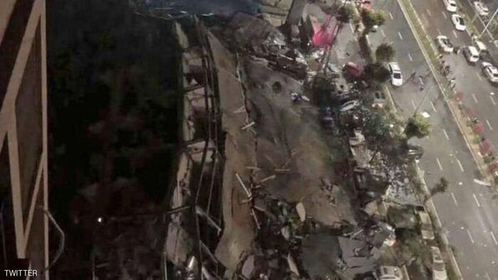 70 شخصاً تحت أنقاض فندق يستخدم للحجر الصحي في الصين