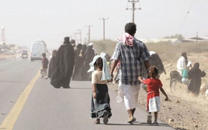 الصليب الأحمر: يوجد في اليمن  4 ملايين نازح معظمهم من الأطفال والنساء