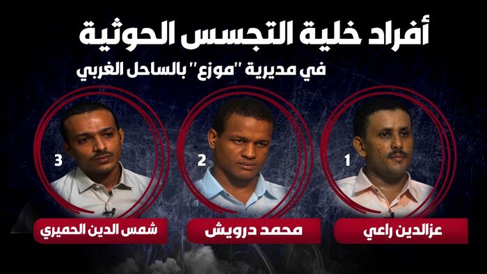 معلومات أولية عن خلية تجسس حوثية تم تفكيكها في مديرية موزع بالساحل الغربي (الأسماء+ الصور)