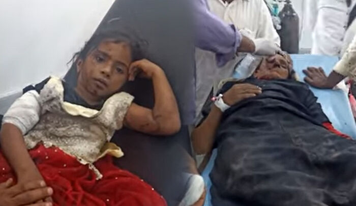 إصابة امرأة مسنّة وطفلة بانفجار لغم حوثي في مديرية جبل راس