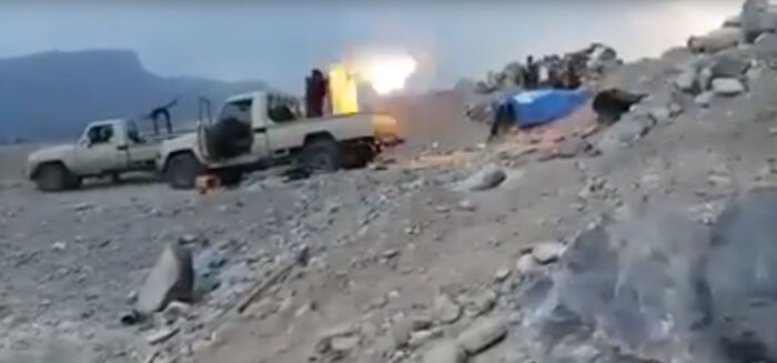 مواجهات عنيفة بجبهة الفاخر في الضالع