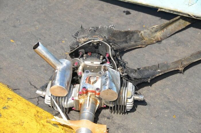 التحالف: تناثر شظايا مسيرة حوثية في محيط مطار ابها الدولي بعد تدميرها