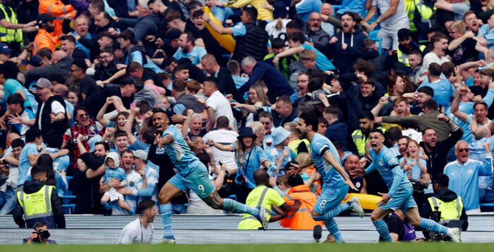 مانشستر سيتي يحرز لقب الدوري الإنجليزي