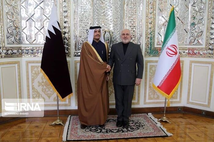 وزير خارجية قطر يلتقي ظريف