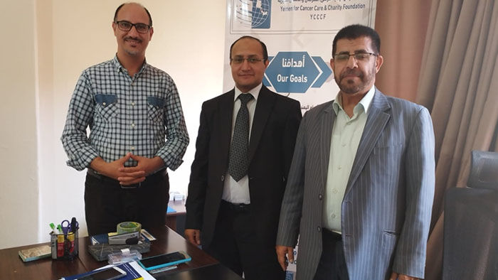 مشروع تعاون قادم بين مؤسسة اليمن لرعاية مرضى السرطان والاتحاد العام للإعلاميين اليمنيين