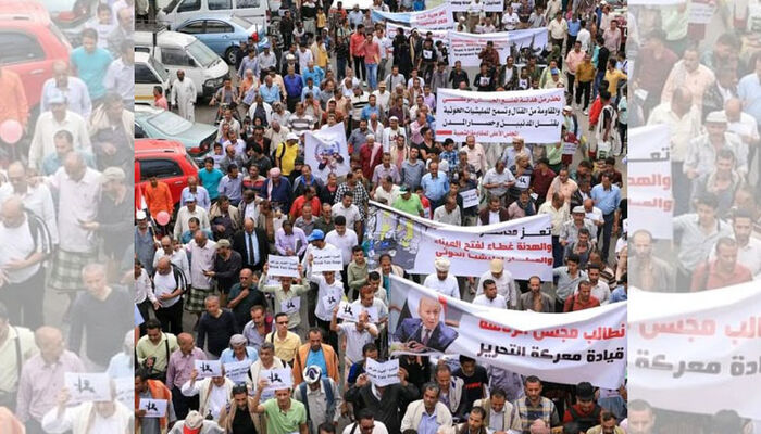 مئات الآلاف في تعز يطالب المجلس الرئاسي بقيادة معركة التحرير وكسر الحصار عسكريا